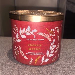 Bath & Body Works Cherry Mocha 3 Wick Candle